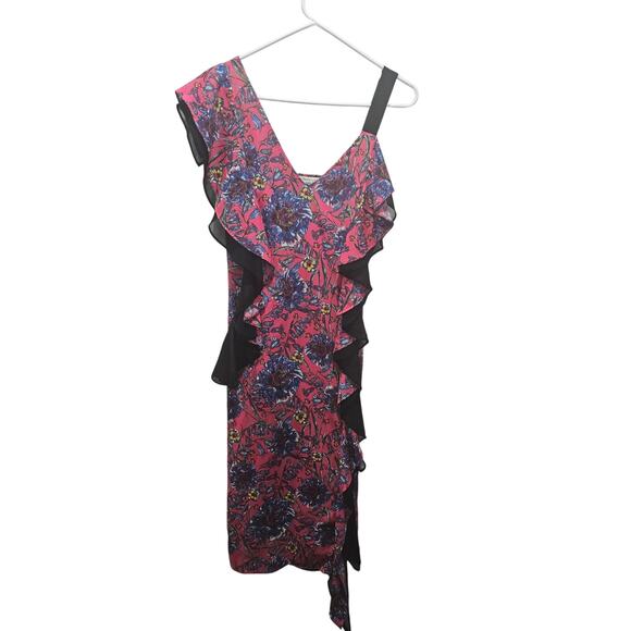 Prabal Gurung Collective Floral Print MIDI Size 6 US $346 MSRP Dress - Picture 1 of 7